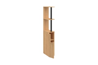 Colonne salle de bain 2 portes Faustine - 15,5 x 30 x 118,5 cm
