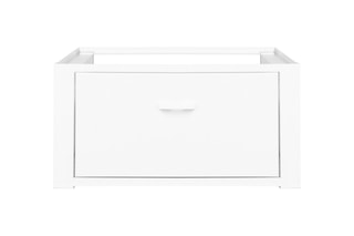 Socle pour machine à laver blanc 1 tiroir - Blanc