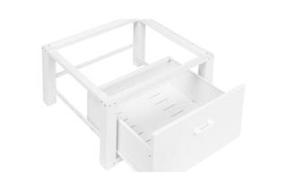 Socle pour machine à laver blanc 1 tiroir - Blanc