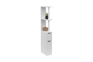 Meuble WC 2 portes - Blanc