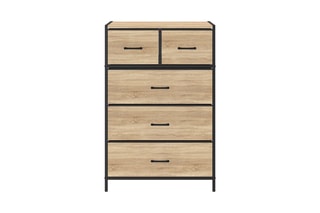 Commode 5 tiroirs Iris - 60 x 30 x 90 cm