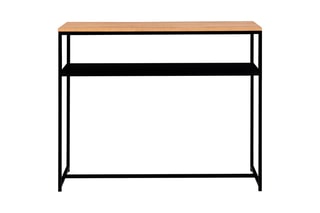 Console double plateau Liverpool - 100 x 30 x 80 cm