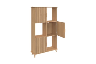 Etagère Faustine 3 portes - 80 x 30 x 143 cm 