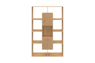 Bibliothèque 2 portes Faustine - 90 x 30 x 143 cm