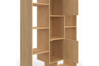 Bibliothèque 2 portes Faustine - 90 x 30 x 143 cm
