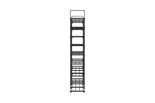 Etagère range chaussures modulable - 127 x 157 x 31 cm