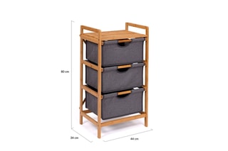 Meuble de rangement 3 tiroirs Maya - 100 x 40 x 55 cm
