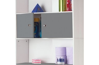 Meuble de salle de bain 2 portes - 58 x 178 x 19,5 cm