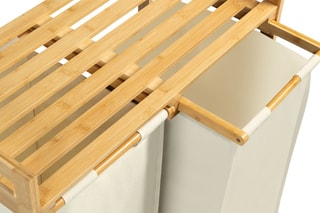 Panier à linge en bambou Maya - Beige