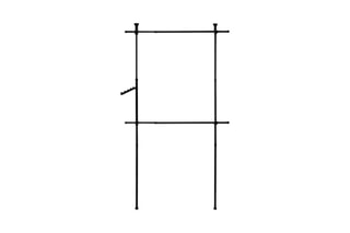 Penderie télescopique - 77/112 x 2,5 x 103/278 cm