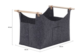 Sac de transport pour bûches - 55 x 32 x 40 cm