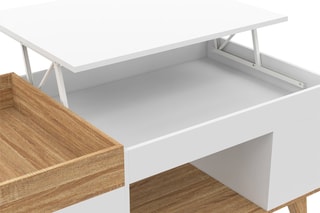 Table basse relevable Elina - 110 x 55 x 45 cm