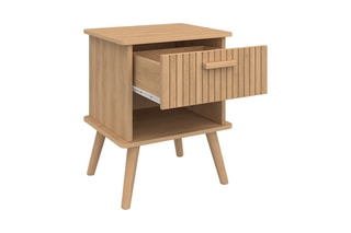 2 tables de chevet Albane - Pieds en pin - 40 x 50 x 34 cm