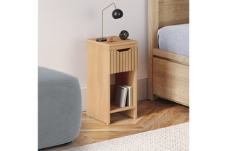 2 tables de chevet 1 tiroir Faustine - 20 x 30 x 49,5 cm