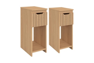 2 tables de chevet 1 tiroir Faustine - 20 x 30 x 49,5 cm