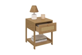 2 tables de chevet 1 tiroir Erin - 40 x 48 x 40 cm
