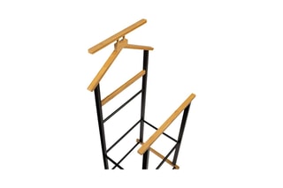Valet de chambre en bambou - Noir et naturel