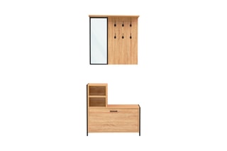 Dressing d'entrée 2 en 1 Memphis - 80 x 185 x 30