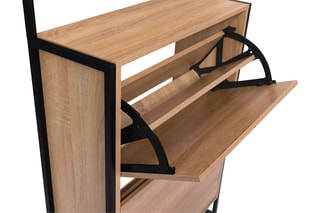 Vestiaire d'entrée Alan - 63 x 108 x 23,5 cm