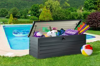 Coffre de rangement pour extérieur - Anthracite - 600 l