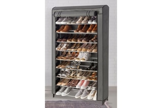 Etagère à chaussures Gris - 50 paires
