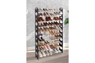 Etagère à chaussures Gris - 50 paires