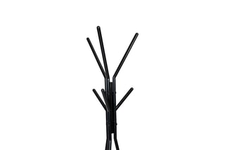 Porte-manteau Elize - Noir et imitation bois