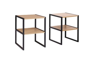 2 tables de chevet Memphis Imitation bois