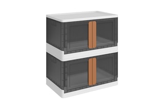 2 boîtes de rangement - 64 x 40 x 37 cm