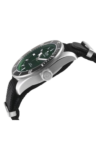 Relógio automático em nylon Yorkville Preto e verde