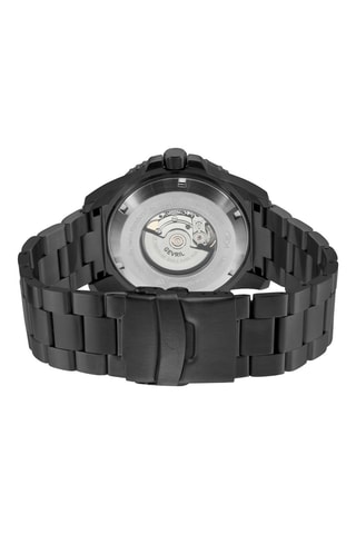 Relógio automático de aço SW200 - Preto
