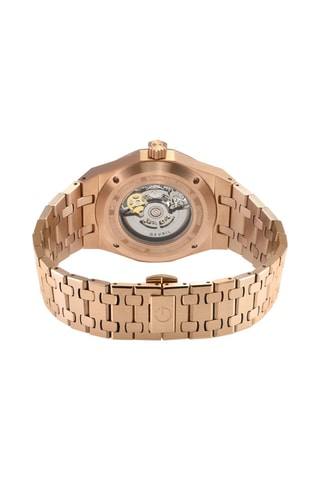 Relógio automático de aço Gotham - Dourado-rosa