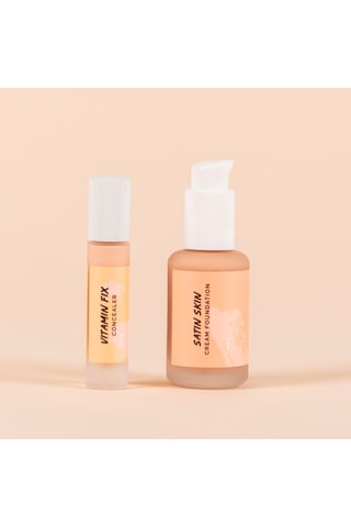 Coffret de fond de teint et correcteur Satin Skin - Peaux sensibles - 2 produits