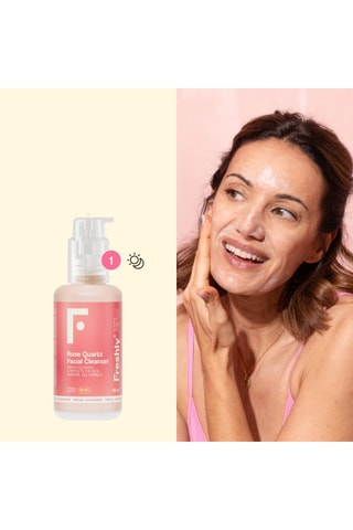 Gel nettoyant visage naturel Rose Quartz, Sérum de nuit biorétinal et Crème Omega Rich Well-Ageing - 100, 30 et 50 ml