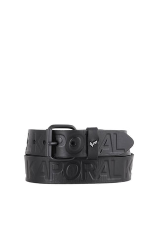 Ceinture en cuir Taji - Noir