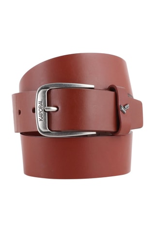 Ceinture en cuir Vamp - Marron