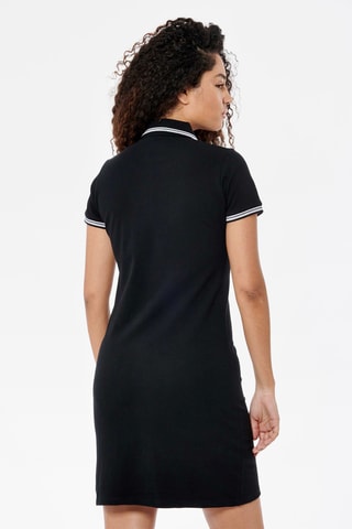 Robe polo en coton biologique Julix - Noir