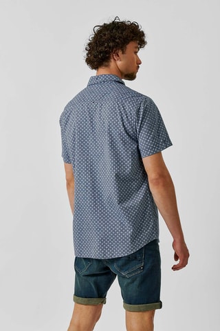 Chemise en coton biologique Romak - Bleu marine