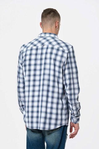Chemise - Blanc et indigo