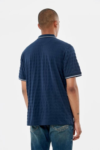 Polo en coton biologique Turn - Bleu marine