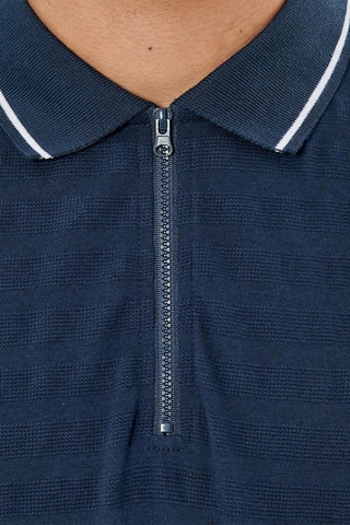 Polo en coton biologique Turn - Bleu marine