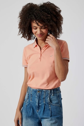 Polo en coton biologique Jule - Corail