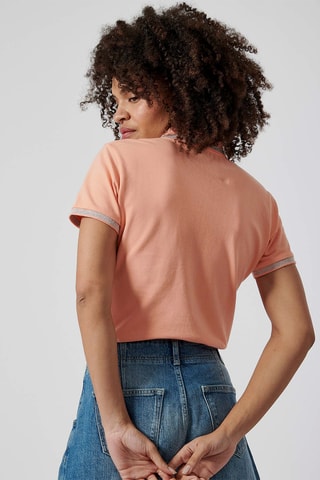 Polo en coton biologique Jule - Corail