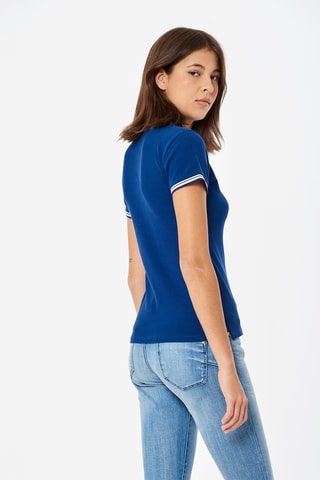Polo en coton biologique Jule - Bleu marine