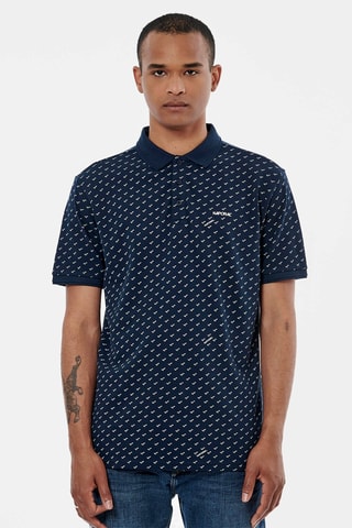 Polo en coton biologique Terel - Bleu marine