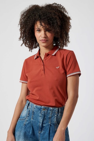 Polo en coton biologique Jule - Rouge