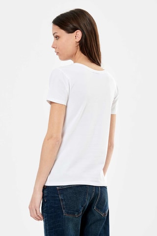 T-shirt en coton biologique Lea - Blanc