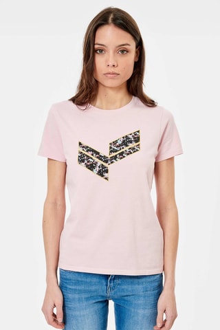 T-shirt en coton biologique Love - Rose