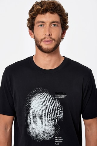 T-shirt en coton biologique Slow - Noir