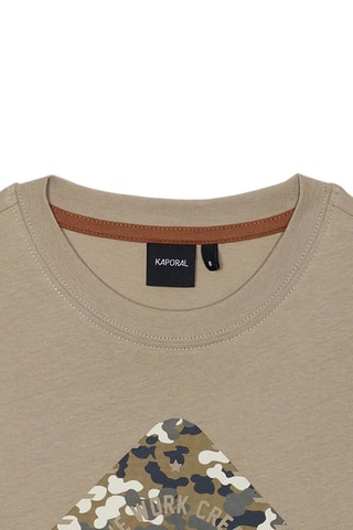 T-shirt en coton biologique Enilo - Beige